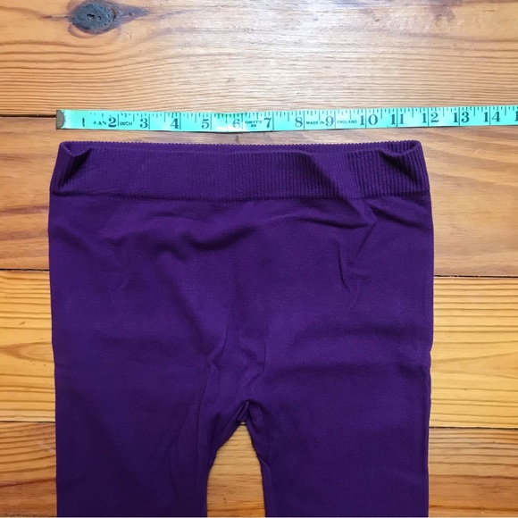 Blue Star Clothing Heavyweight Purple Thick Ankle Length Leggings, NWT, S - Picture 3 of 10